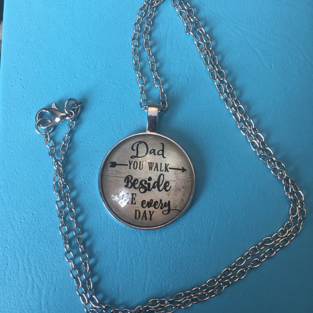(i3) Dad walks beside me Necklace - Picture 4 of 5
